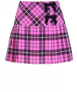 Pink tartan miniskirt