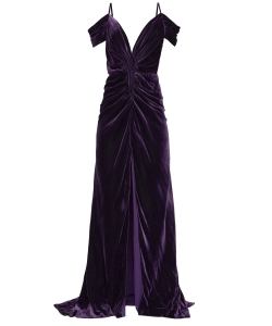 Violet velvet dress