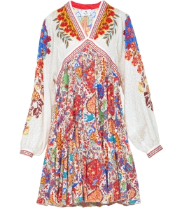 Paisley silk dress