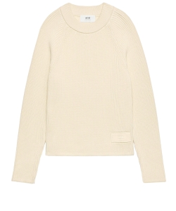Ivory jumper with patch