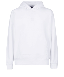 White cotton hoodie