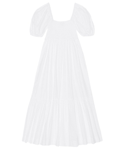 Cotton poplin maxi dress