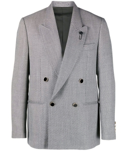 Double-breasted wool jacket
