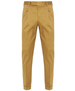 Pantaloni in cotone beige