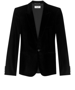 Black velvet jacket