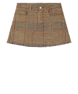Wool tweed miniskirt