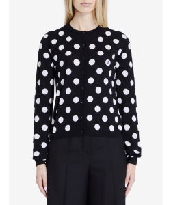 Cardigan with Polka-dot motif