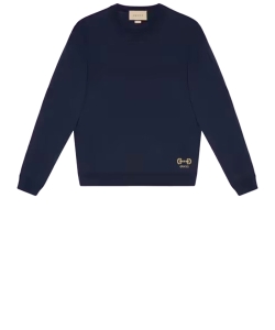Blue wool jumper