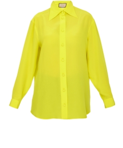 Camicia in seta gialla