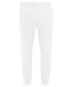 Pantaloni in gabardina bianca