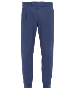 Pantaloni in gabardina blu