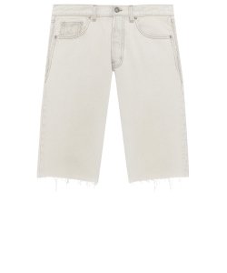 Light-grey denim bermuda shorts
