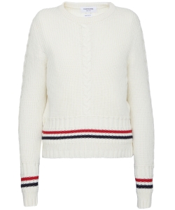 White wool jumper