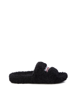 Furry Slide sandals