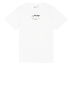 T-shirt con logo Ganni