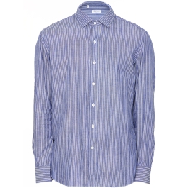 SALVATORE PICCOLO - Striped cotton shirt | Leam Roma - Luxury Shopping ...