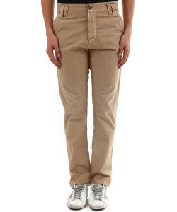 Beige cotton trousers