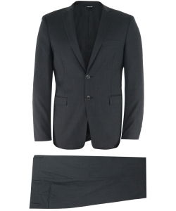 Black wool suit