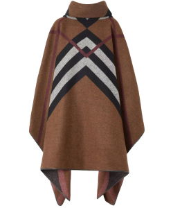 Chevron Check poncho