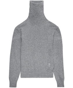 Grey cashmere turtleneck