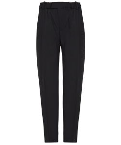 Black wool pants