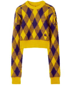 Argyle wool pullover