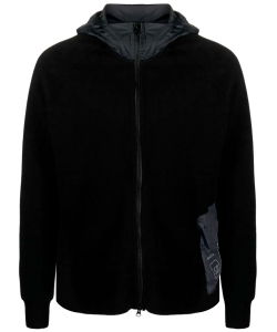 Black cotton hoodie