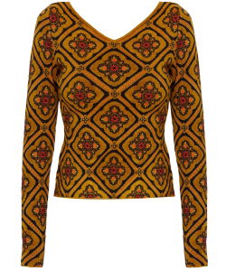 Jacquard fabric jumper