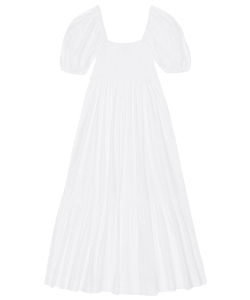 Cotton poplin maxi dress