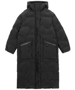 Oversized long puffer coat