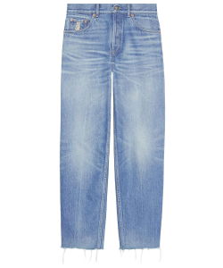 Washed-out denim jeans