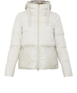 Silk and cashmere down jacket