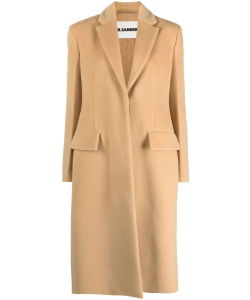 Single-breasted wool coat