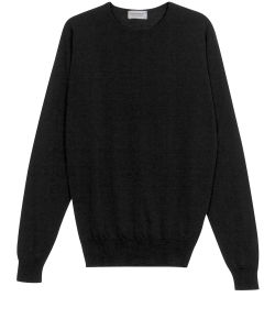 Black merino jumper