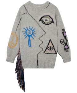 Folk embroidery jumper