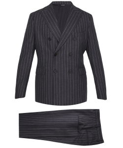 Pinstriped two-piece suit