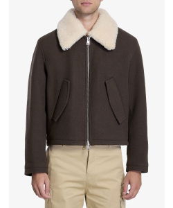 Shearling collar jacket