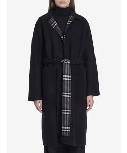 Reversible wool coat