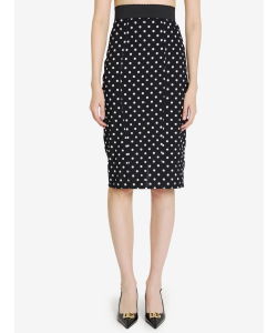 Skirt with Polka-dot print