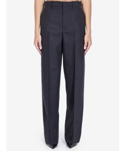 Wool gabardine trousers