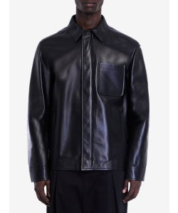 Overshirt in lambskin nappa