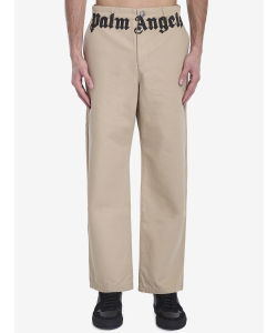 Chino pants with logo