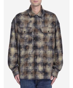 Logo Curved check shirt