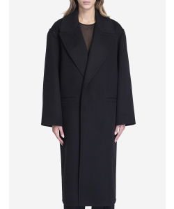 Coat in cashmere and wool