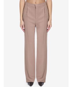 Silk crepe trousers