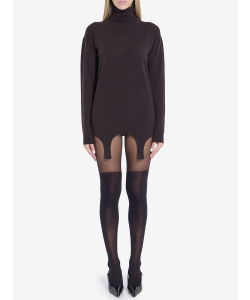 Turtleneck garter sweater