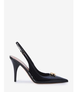 VLogo slingback pumps