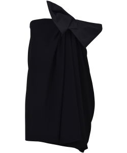 Mini Black Dress with Bow