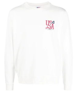 Printed cotton sweatshirt