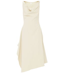 Beige cotton dress